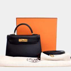 Pre Owned Hermes Noir Epsom Mini Kelly 20