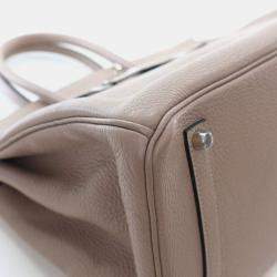 Pre Owned Hermes Gris Touterelle Togo Birkin 35
