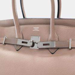 Pre Owned Hermes Gris Touterelle Togo Birkin 35