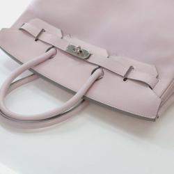 Pre Owned Hermes Rose Dragee Swift Birkin 35