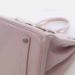 Pre Owned Hermes Rose Dragee Swift Birkin 35