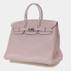 Pre Owned Hermes Rose Dragee Swift Birkin 35