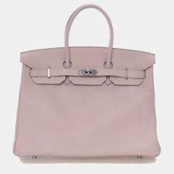 Pre Owned Hermes Rose Dragee Swift Birkin 35