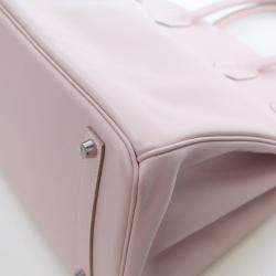 Pre Owned Hermes Rose Dragee Swift Birkin 35