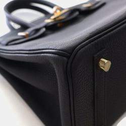 Pre Owned Hermes Noir Togo Birkin 25