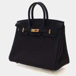 Pre Owned Hermes Noir Togo Birkin 25