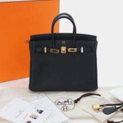 Pre Owned Hermes Noir Togo Birkin 25