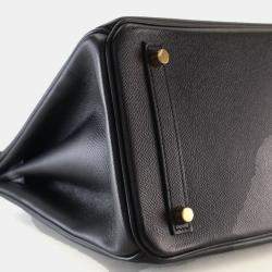 Pre Owned Hermes Noir Epsom Birkin 30