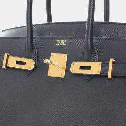 Pre Owned Hermes Noir Epsom Birkin 30
