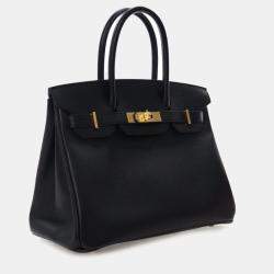 Pre Owned Hermes Noir Epsom Birkin 30