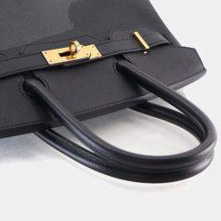 Pre Owned Hermes Noir Epsom Birkin 30