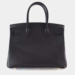 Pre Owned Hermes Noir Epsom Birkin 30