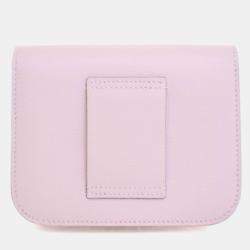 Pre Owned Hermes Mauve Pale Evercolor Constance Slim Wallet