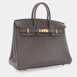 Pre Owned Hermes Etain Togo Birkin 25