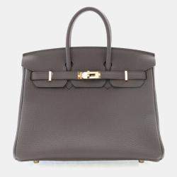 Pre Owned Hermes Etain Togo Birkin 25