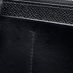 Pre Owned Hermes Kelly Long Black Epson Wallet 