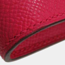 Pre Owned Hermes Constance Long Rose Extreme Wallet  Epson