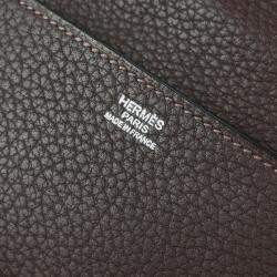 Pre Owned Hermes Cacao Fjord Etriviere Shoulder Bag