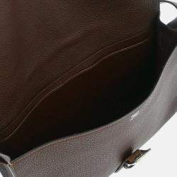 Pre Owned Hermes Cacao Fjord Etriviere Shoulder Bag