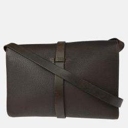 Pre Owned Hermes Cacao Fjord Etriviere Shoulder Bag