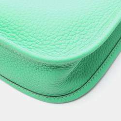 Pre Owned Hermes Evelyne 16 Vert Comic Clemence Leather Crossbody Bag