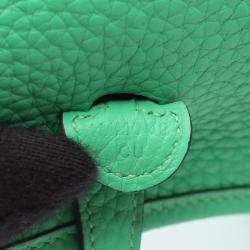 Pre Owned Hermes Evelyne 16 Vert Comic Clemence Leather Crossbody Bag