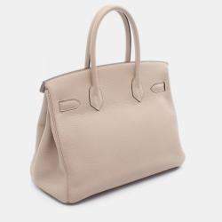 Pre Owned Hermes Birkin 30 Trench Togo Leather Tote Bag