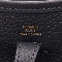 Pre Owned حقيبة هيرمس إيفلين جلد كليمنس كابان بحري عاتق