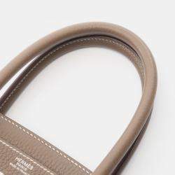 Pre Owned Hermes Birkin 30 Etoupe Grey Togo Leather Tote Bag