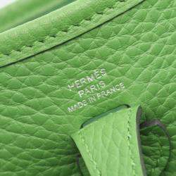 Pre Owned حقيبة هيرمس إيفلين 16 جلد توريلون كليمونس فيرت يوكا كروس بودي