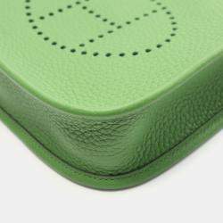 Pre Owned حقيبة هيرمس إيفلين 16 جلد توريلون كليمونس فيرت يوكا كروس بودي