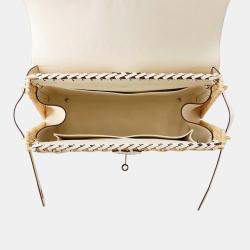 Pre Owned Hermes Kelly Picnic Nata/Natural Swift Leather Willow Size 35