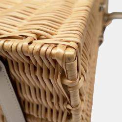 Pre Owned Hermes Kelly Picnic Nata/Natural Swift Leather Willow Size 35