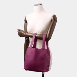 Pre Owned Hermes Picotin Lock Anemone Taurillon Clemence MM