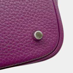 Pre Owned Hermes Picotin Lock Anemone Taurillon Clemence MM