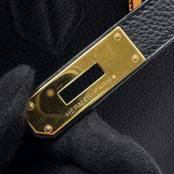 Pre Owned Hermes Birkin Black Togo Leather Size 30