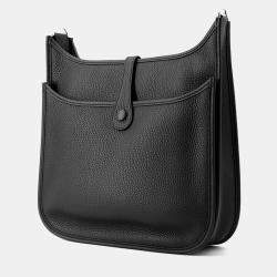 Pre Owned Hermes Evelyne3 Black Taurillon Clemence PM