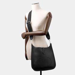 Pre Owned Hermes Evelyne3 Black Taurillon Clemence PM