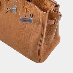 Pre Owned Hermes Birkin Gold Togo Leather Size 25
