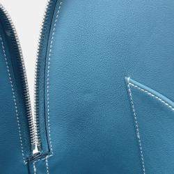 Pre Owned Hermes Bolide 1923 New Blue Jean Epsom Size 30