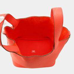 Pre Owned Hermes Picotin Lock Rose Texas Taurillon Clemence PM