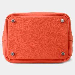 Pre Owned Hermes Picotin Lock Rose Texas Taurillon Clemence PM