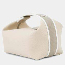 Pre Owned Hermes Bride-A-Brac Beige Canvas PM