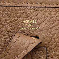 Pre Owned Hermes Evelyne Halzan Taurillon Clemence TPM