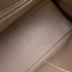 Pre Owned Hermes Kelly Retourne Etoupe Togo Leather Size 28