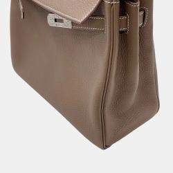 Pre Owned Hermes Kelly Retourne Etoupe Togo Leather Size 28
