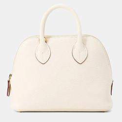 Pre Owned Hermes Bolide 1923 Nata Chevre Myzore Goatskin Mini