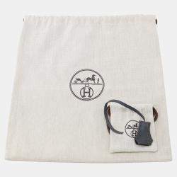 Pre Owned Hermes Sac A Depeches 21 Ardoise Togo Leather Bag