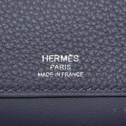 Pre Owned Hermes Sac A Depeches 21 Ardoise Togo Leather Bag