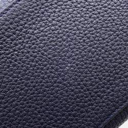 Pre Owned Hermes Kelly Retourne Blue Nuit Togo Leather 28 Handbag